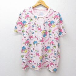 サンリオ 半袖Tシャツ ハローキティ ピンク XL | 古着