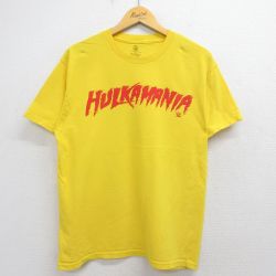半袖Tシャツ ハルクホーガンプリント イエロー L | 古着