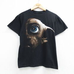 M★古着 半袖 Tシャツ メンズ 映画 ハリーポッター ドビー クルーネック ブラック【spe】 26may25