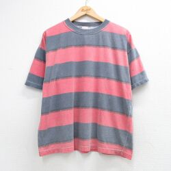 90s 半袖Tシャツ ボーダー グレー XL | 古着