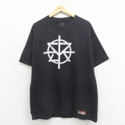 XL★古着 半袖 Tシャツ メンズ ワールドプロレスリング セスロリンズ コットン ブラック 26may27