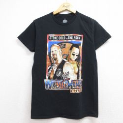 リップルジャンクション 半袖Tシャツ ワールドプロレスリング ブラック メンズS相当 | 古着
