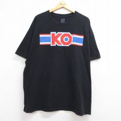 ケビンオーエンズ 半袖Tシャツ ワールドプロレスリングプリント ブラック メンズXL相当 | 古着