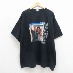 半袖Tシャツ オバマ大統領プリント ブラック メンズXL相当 | 古着