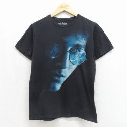 ハリーポッター 半袖Tシャツ 映画 ブラック メンズM相当 | 古着