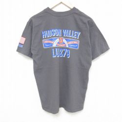 【50%OFF】ハドソンバレー 半袖Tシャツ 星条旗 グレー XL | 古着