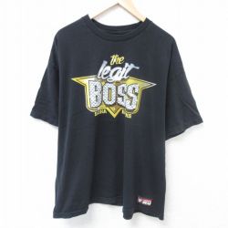 【50%OFF】ワールドプロレスリング 半袖Tシャツ BOSS ブラック XL | 古着