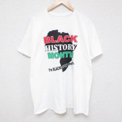 【50%OFF】半袖Tシャツ BLACK HISTORY ホワイト XL | 古着