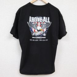XL★古着 ヘインズ Hanes 半袖 Tシャツ メンズ ワシ コットン クルーネック 黒 ブラック 24jun13 中古