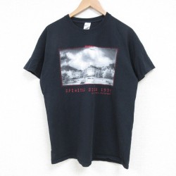 L★古着 半袖 Tシャツ メンズ REDRUM コットン クルーネック 黒 ブラック 25apr24 中古