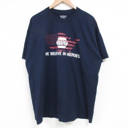 XL★古着 半袖 Tシャツ メンズ NAPA クルーネック 紺 ネイビー 25apr24 中古