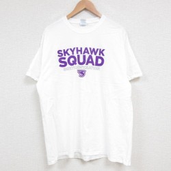 XL★古着 半袖 Tシャツ メンズ スカイホーク コットン クルーネック 白 ホワイト 25jun04 中古
