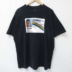 XL★古着 リップルジャンクション 半袖 Tシャツ メンズ 映画 スーパーバッド 大きいサイズ コットン クルーネック 黒 ブラック 25may23 中古