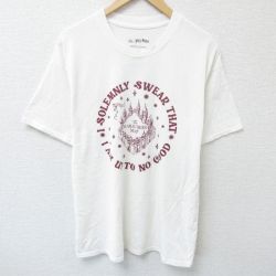 L★古着 半袖 Tシャツ メンズ 映画 ハリーポッター クルーネック 白 ホワイト 25jun07 中古