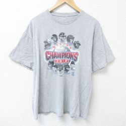 MLB ボストンレッドソックス 半袖Tシャツ 上原浩治 グレー XL | 古着