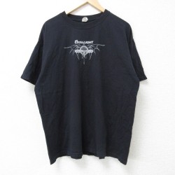 XL★古着 半袖 Tシャツ メンズ クアーズライト コットン クルーネック 黒 ブラック 25jun10 中古