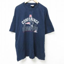 【50%OFF】NFL ニューイングランドペイトリオッツ 半袖Tシャツ アメフト ネイビー XL | 古着