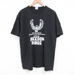 半袖Tシャツ フリーダム ブラック L | 古着