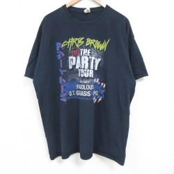 XL★古着 フルーツオブザルーム 半袖 Tシャツ メンズ ヒップホップ ラップ クリスブラウン 大きいサイズ コットン クルーネック 黒 ブラック 25jun17 中古