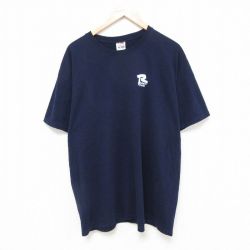 XL★古着 フルーツオブザルーム 半袖 ビンテージ Tシャツ メンズ 00年代 00s R 大きいサイズ クルーネック 紺 ネイビー 25jun20 中古
