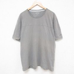 XL★古着 オービス ORVIS 半袖 Tシャツ メンズ ワンポイントロゴ 大きいサイズ コットン クルーネック グレー 25jun20 中古