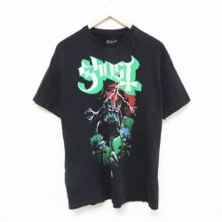 ゴースト 半袖Tシャツ ロック ブラック XL | 古着
