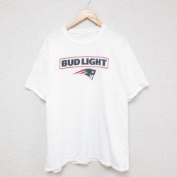 XL★古着 半袖 Tシャツ メンズ バドライト クルーネック 白 ホワイト 25jun20 中古