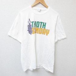 XL★古着 半袖 Tシャツ メンズ THOTH コットン クルーネック 白 ホワイト 25jun28 中古
