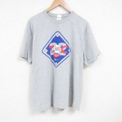 XL★古着 半袖 Tシャツ メンズ TOC 大きいサイズ クルーネック グレー 霜降り 25jun28 中古