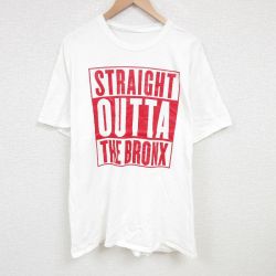 XL★古着 半袖 Tシャツ メンズ OUTA 大きいサイズ クルーネック 白 ホワイト 25jun28 中古