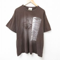 XL★古着 半袖 Tシャツ メンズ サウスカロライナ 大きいサイズ コットン クルーネック こげ茶 ブラウン 25jul02 中古