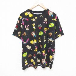 ニコロデオン 半袖Tシャツ ラグラック ブラック XL | 古着