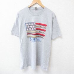 半袖Tシャツ ベースボール グレー XL | 古着
