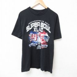 NFL ニューヨークジャイアンツ 半袖Tシャツ アメフト ブラック L | 古着