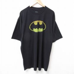 DCコミックス バットマン 半袖Tシャツ ロング丈 ブラック XL | 古着