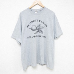 【20%OFF】XL★古着 半袖 Tシャツ メンズ カブ 大きいサイズ クルーネック グレー 霜降り 25jul18 中古