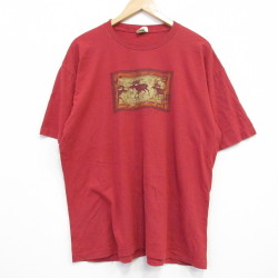 半袖Tシャツ イエローストーン 霜降り レッド XL | 古着