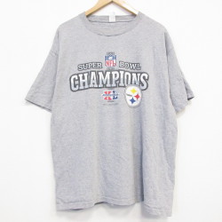 NFL ピッツバーグスティーラーズ 半袖Tシャツ グレー XL | 古着