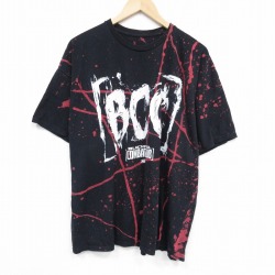 XL★古着 半袖 Tシャツ メンズ プロレス デスライダーズ 大きいサイズ クルーネック 黒 ブラック 25jul28 中古