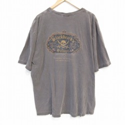 スカルパイレーツ 半袖Tシャツ ブラウン XL | 古着