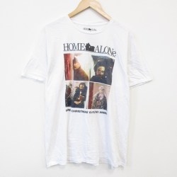 XL★古着 半袖 Tシャツ メンズ 映画 ホームアローン コットン クルーネック 白 ホワイト 25aug02 中古
