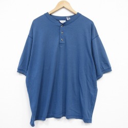 テキサス 半袖Tシャツ ヘンリーネック ネイビー XL | 古着
