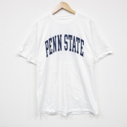 L★古着 半袖 Tシャツ メンズ PENN クルーネック 白 ホワイト 25aug21 中古