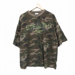 STEALTH 半袖Tシャツ 迷彩 グリーン XL | 古着