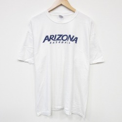 XL★古着 半袖 Tシャツ メンズ アリゾナ 大きいサイズ コットン クルーネック 白 ホワイト 25aug19 中古