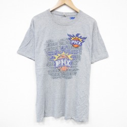 XL★古着 半袖 Tシャツ メンズ NBA フェニックスサンズ クルーネック グレー 霜降り バスケットボール 25aug19 中古