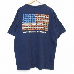 半袖Tシャツ 星条旗 ネイビー XL | 古着