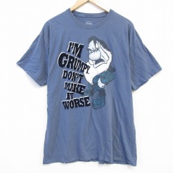 【50%OFF】ディズニー 半袖Tシャツ 7人の小人 ネイビー XL | 古着