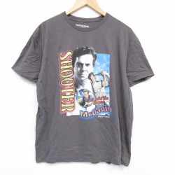 XL★古着 半袖 Tシャツ メンズ 映画 俺は飛ばし屋 コットン クルーネック 濃グレー 25aug28 中古