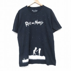 半袖Tシャツ リックアンドモーティ ブラック XL | 古着
